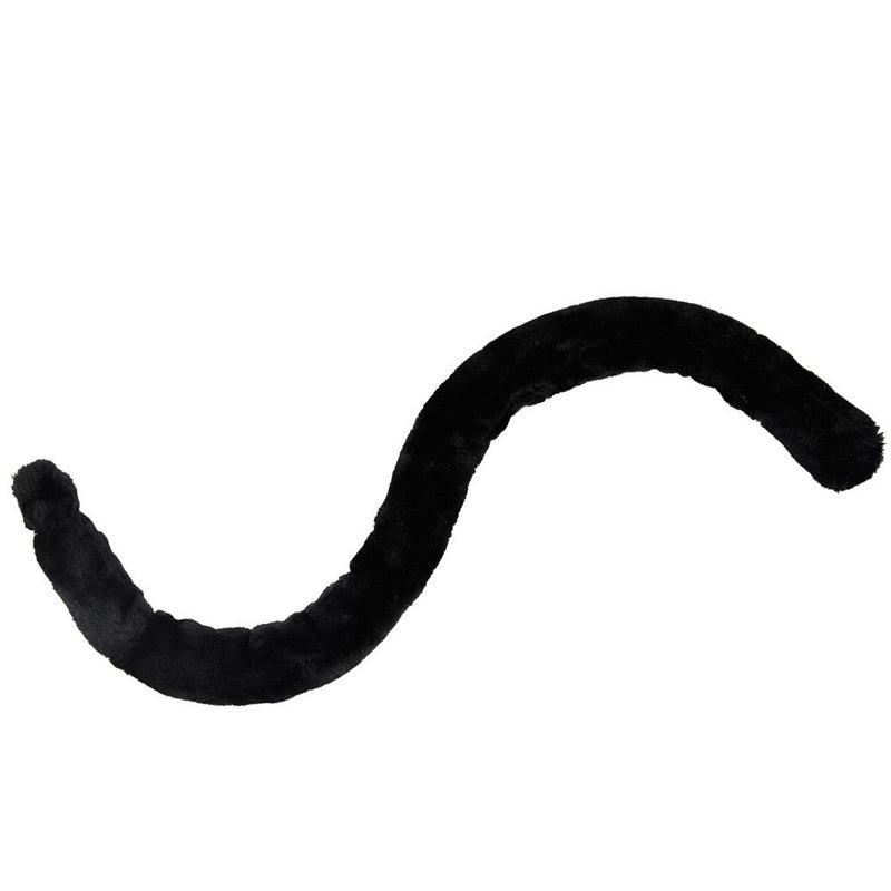 E-TING Cat Monkey Cosplay Tail 68cm / 26.77â€³ Long Fur Neko Anime Cosplay Lady Girls Party Costume(Black) - Image 4